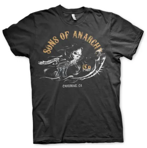 

Officially Licensed Sons of Anarchy- Charming BIG&TALL 3XL,4XL,5XL Men's T-Shirt