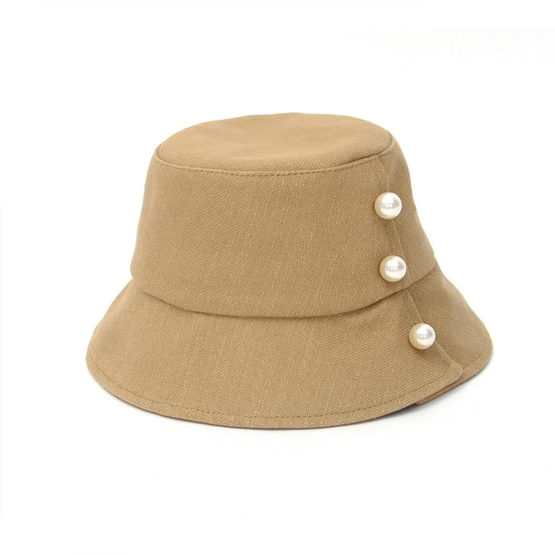 

Женская летняя шляпа с жемчужным украшением, Панама, модная уличная шляпа для женщин, кепка рыбака, защитные шляпы от солнца, 2021