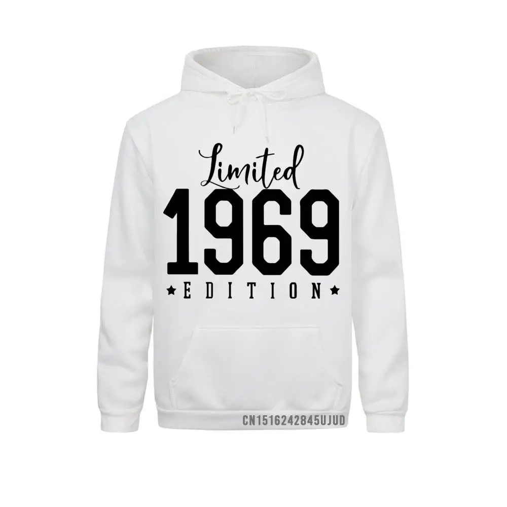 

Limited 1969 Edition Novelty Birthday Hoodie Anniversary Birth Present Sweatshirt For Men Designer Hoody Printed Pullover