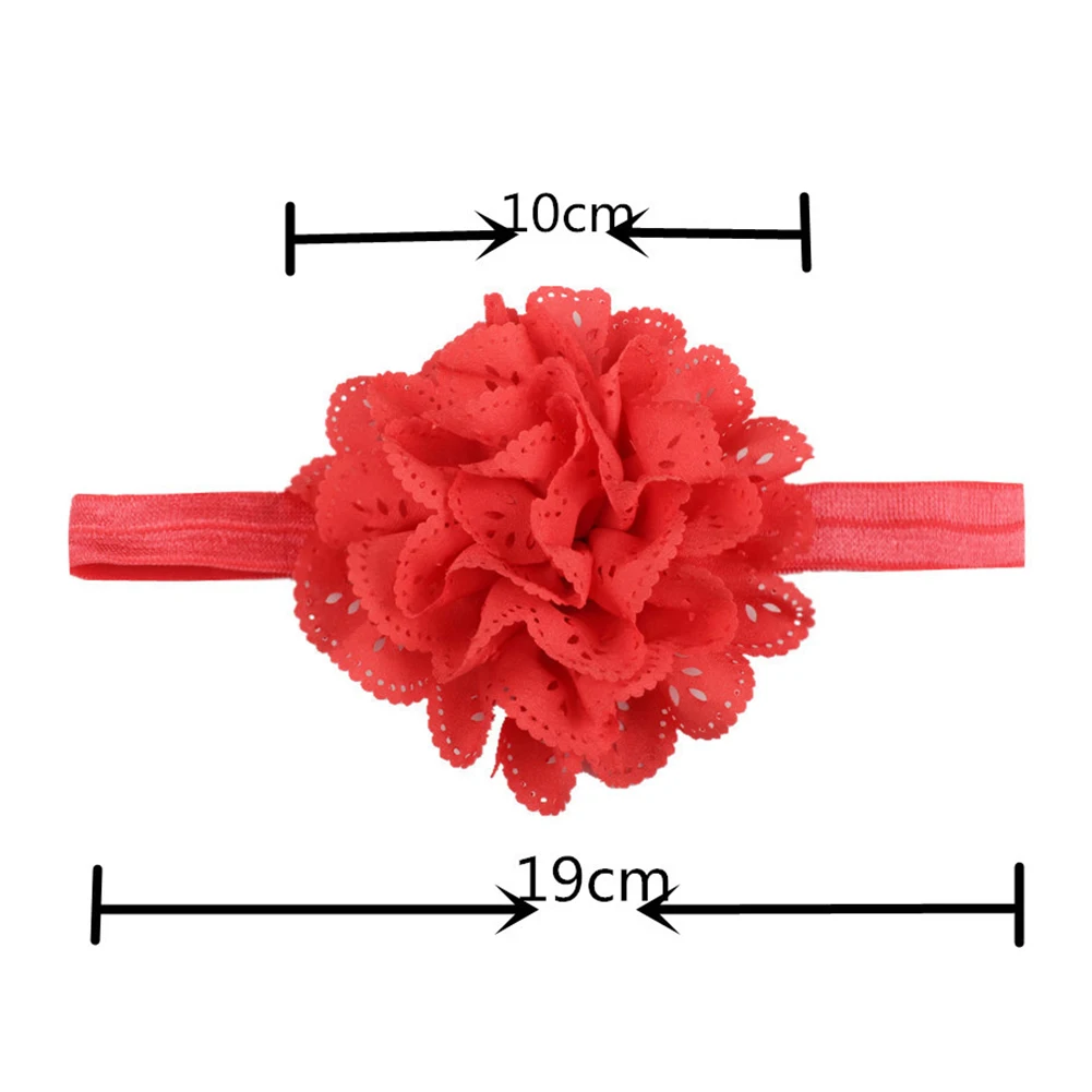 

Lovely Hollow Cloth Flower Baby Girl Headband Elastic Band Headwear Decor Gift New