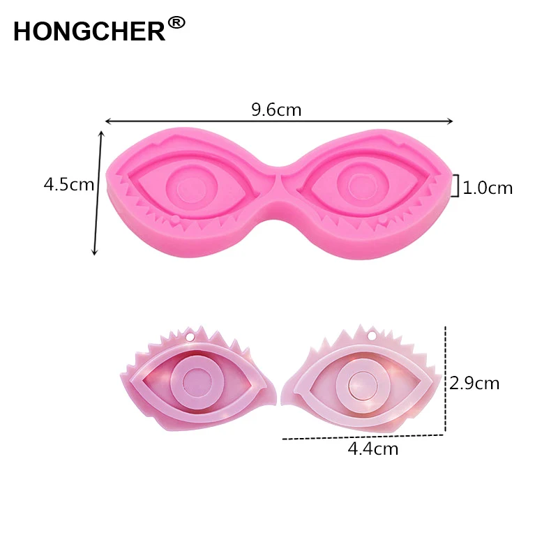 Новая мода глаз ожерелье Подвеска Серьги силиконовая форма брелок торт десерт