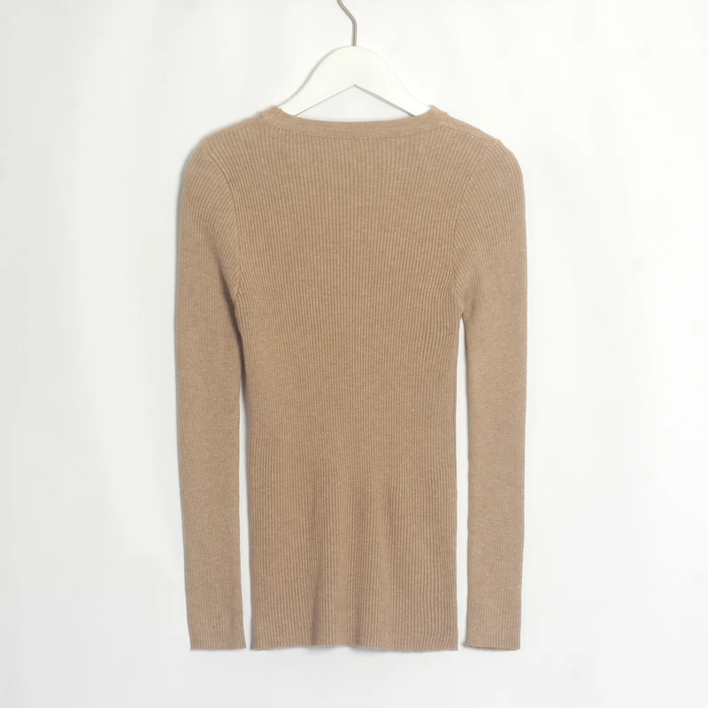 Wixra/женские эластичные свитера Новинка Модный уличный стиль Однотонные женские