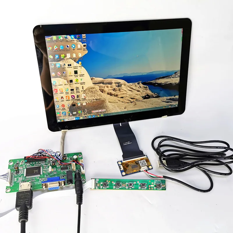 Модуль сенсорного экрана емкостного типа 10.1 дюйма Kit 2K 2560x1600 HDMI LCD для автомобилей, промышленного оборудования Raspberry PI 10-точечное касание.