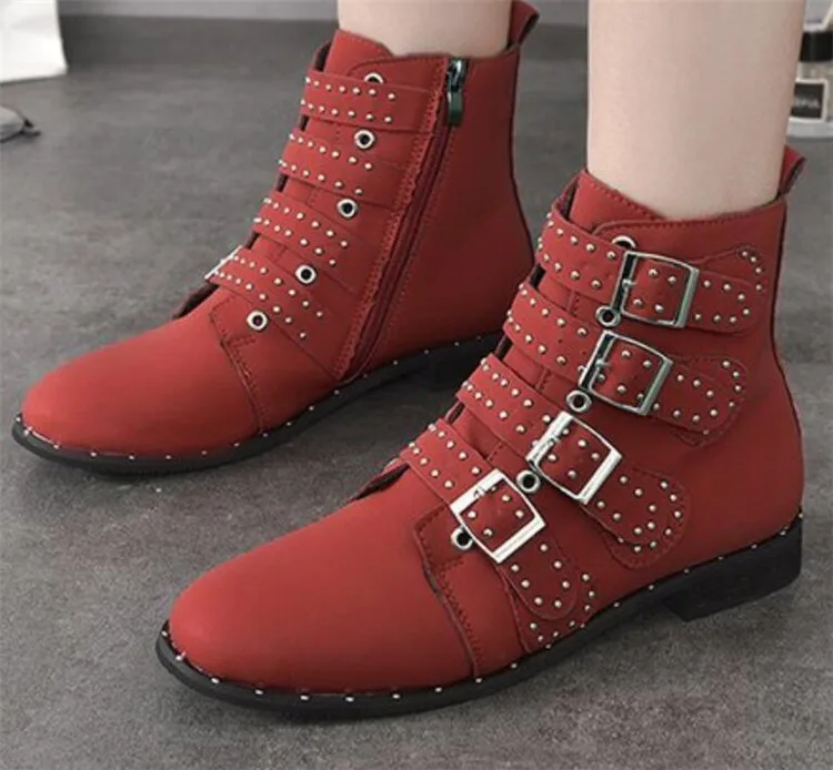 Женские ботинки зимние женские Ботинки Martin на плоской подошве с круглым носком и