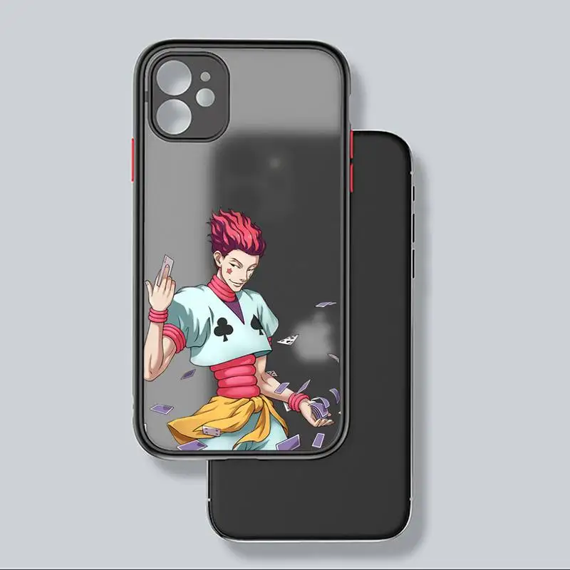 

Hisoka hunter x hunter Phone Case black matte transparent For iPhone 7 8 x xs xr 11 12 pro plus mini max Clear Funda
