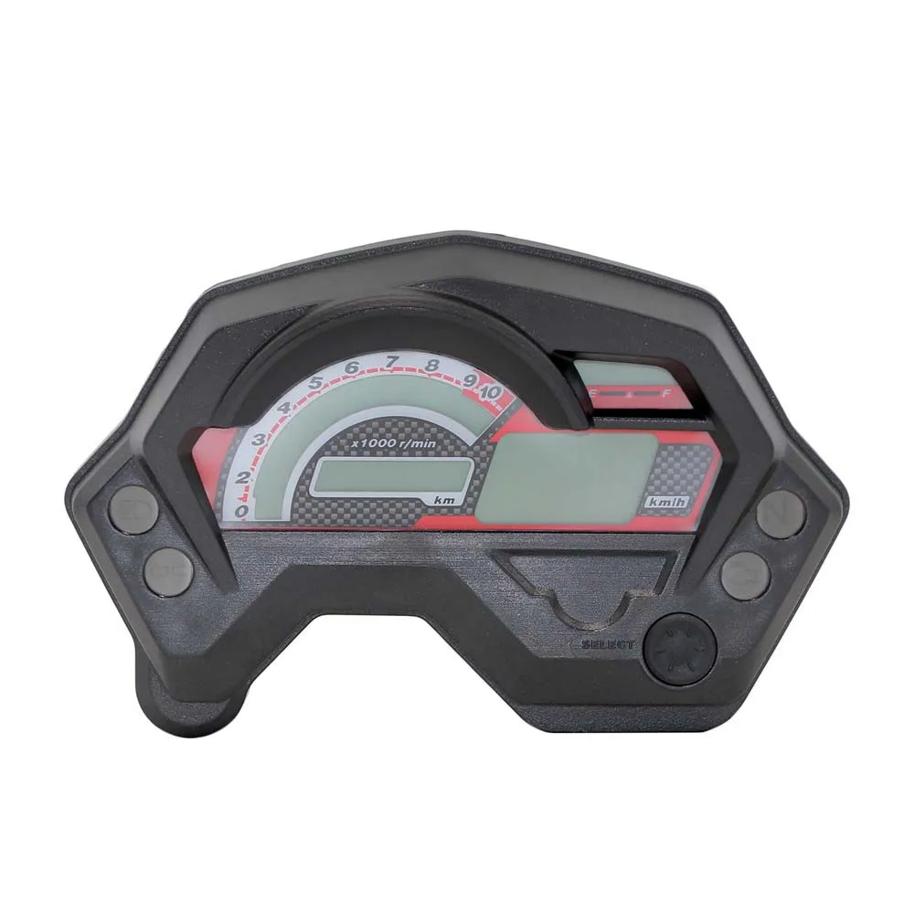 TKOSM мотоцикл спидометр цифровой универсальный Электронный индикатор ЖК дисплей