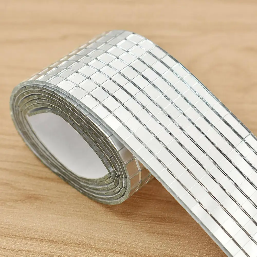 Квадратные Зеркальные настенные наклейки 3D наклейка мозаика для дома гостиной