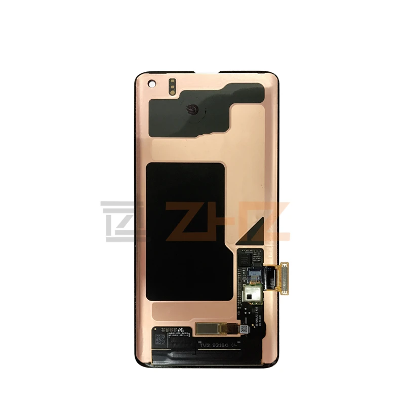 Для samsung Galaxy S10 lcd G973 S10 Plus G975 кодирующий преобразователь сенсорного экрана в сборе с рамкой s10