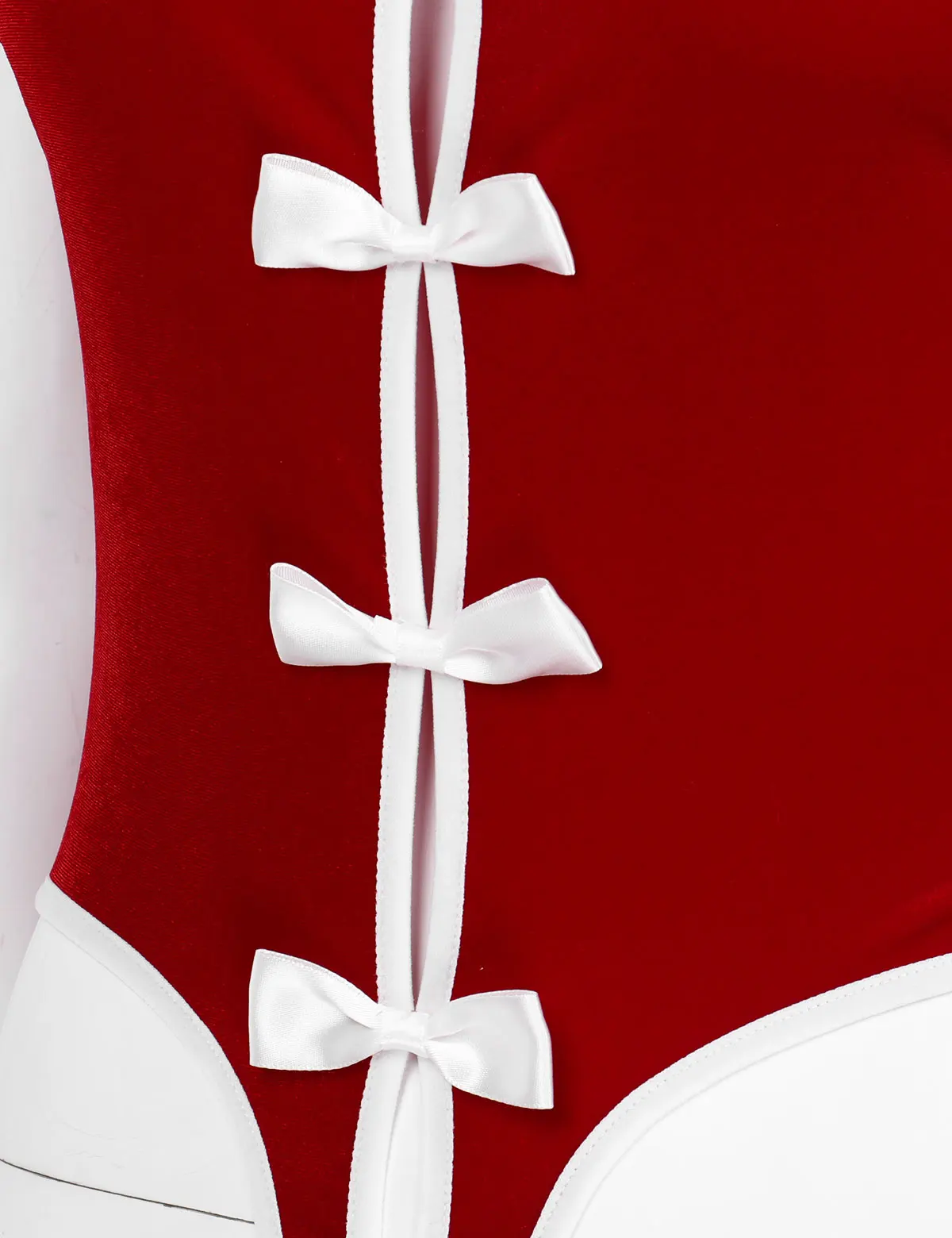 Женский мягкий бархатный Рождественский костюм для косплея нижнее белье с