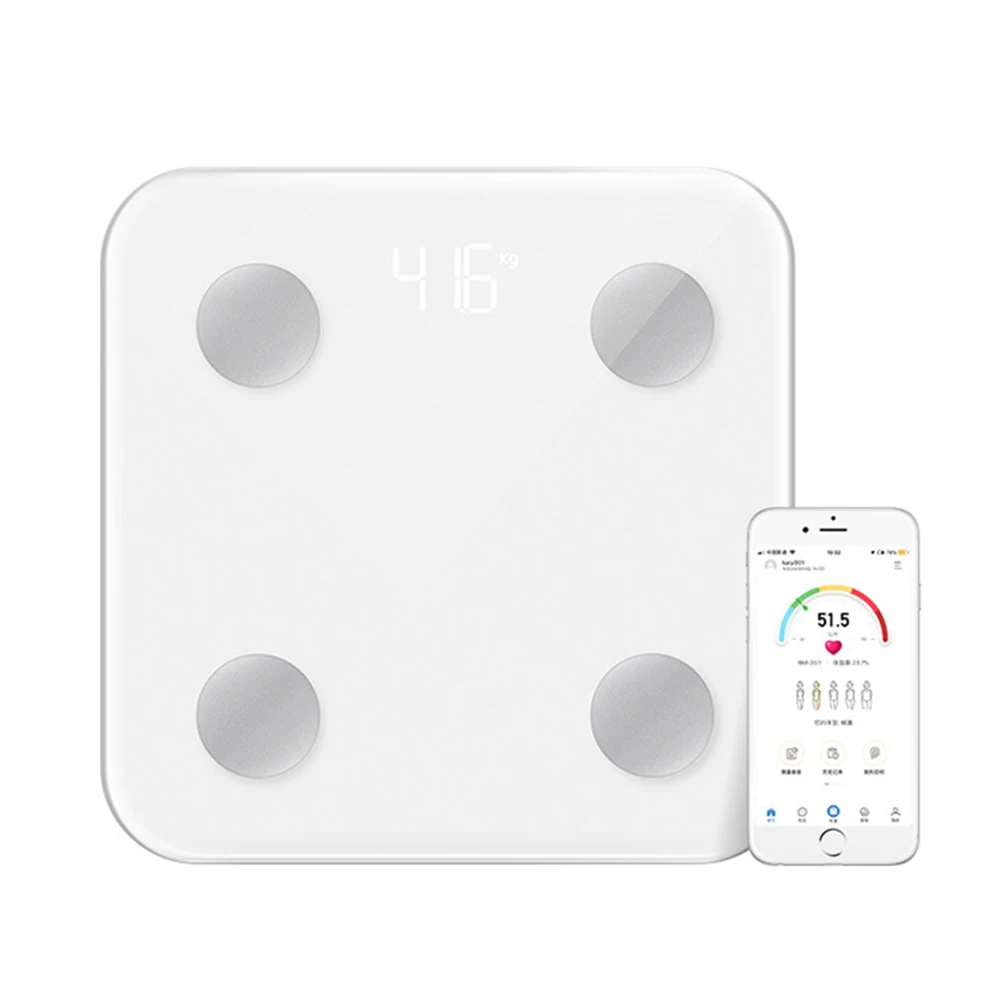 Весы для жировых отложений напольные умные электронные светодиодный цифровые