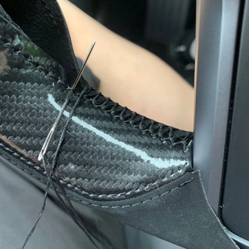 Модификация Применимая оплетка рулевого колеса кожаный комплект из углеродного