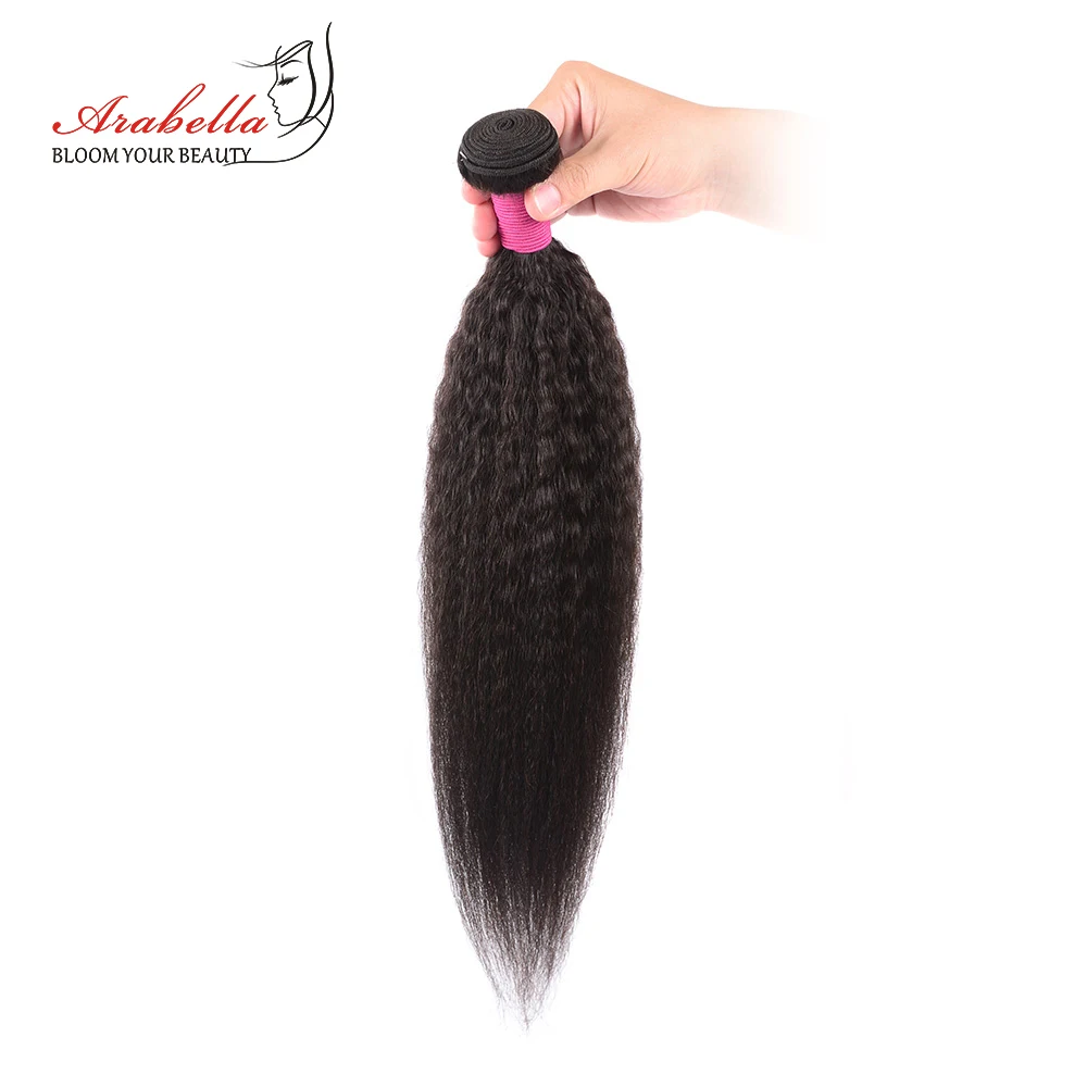 Бразильские кудрявые прямые человеческие волосы пряди с закрытием 100% Волосы Remy