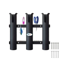3 tubes link abs fishing rod racks holder lightweight and portable plastic fishing rod rack fishing tools 33028070mm