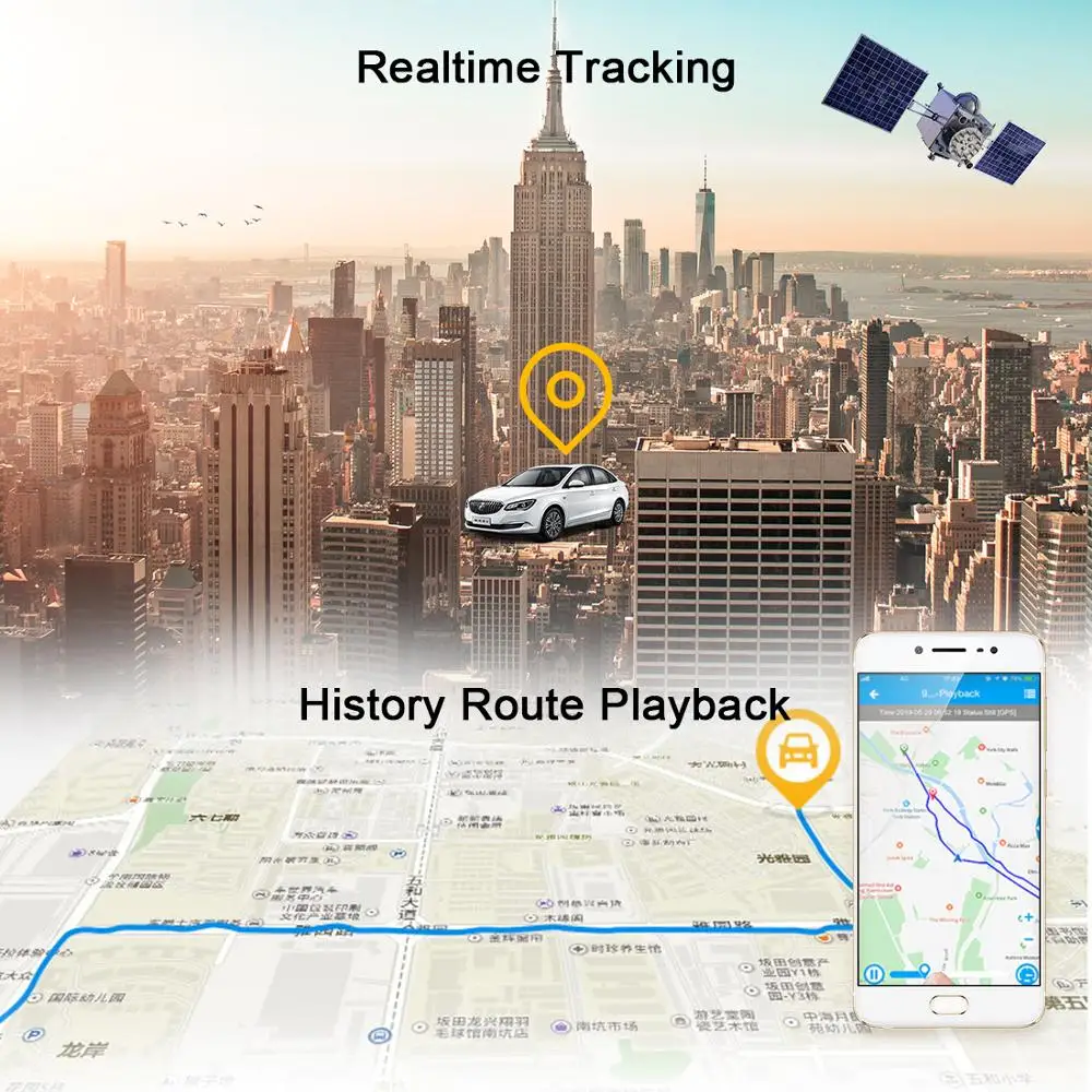 GPS локатор 4G водонепроницаемый трекер с функцией отслеживания масла и вибрации