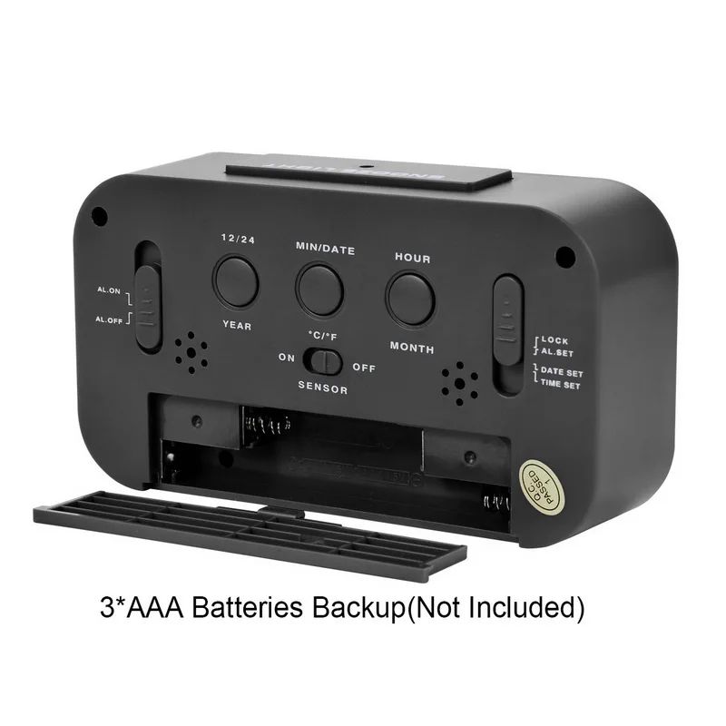 Смарт-часы электронные цифровые настольные часы с ЖК-дисплеем ленивый будильник