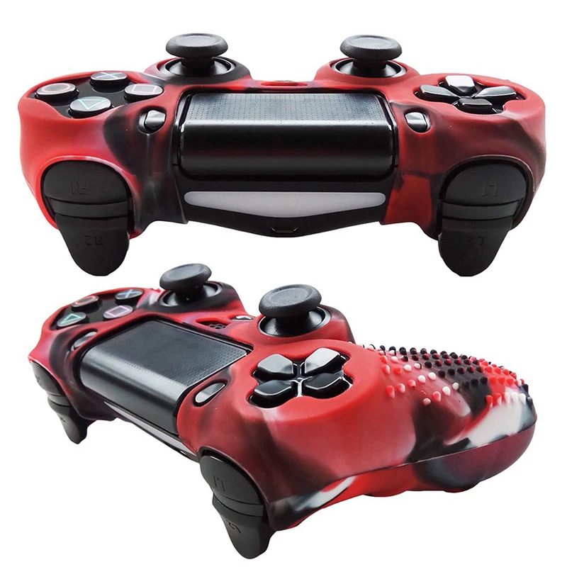 Anti Slip Silicone Protective Skin Case For Dualshock 4 PS4 DS4 Pro Slim Controller Cover Analog Grip | Электроника