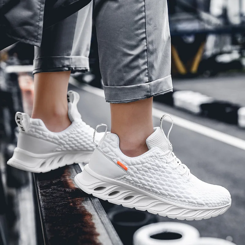

Flying fish scale chaussure homme mesh men's shoes trend blade sports shoes light male running shoes zapatos de hombre