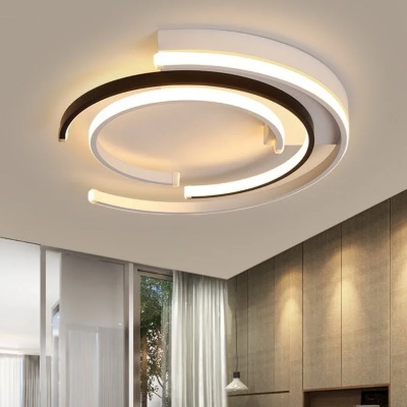 Round Circle Modern Led Ceiling Chandelier For Living room Dining room Bedroom Kitchen Indoor Home Lighting Chandelier Fixtures