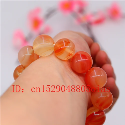 Натуральный зеленый агат Нефритовый Браслет 18 мм с бусинами очаровательные