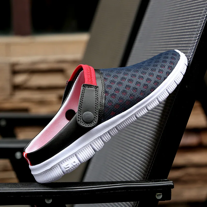 Upupper/Новинка пляжные мужские шлепанцы напольные Мягкие Вьетнамки на плоской