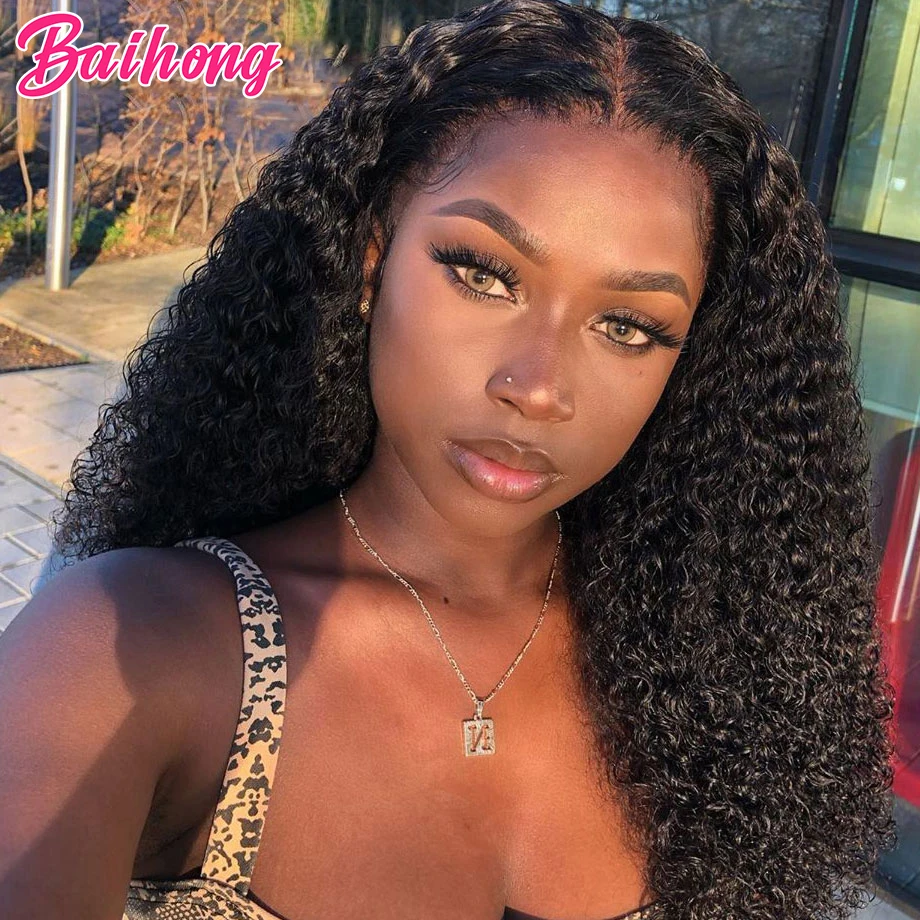 

Kinky Curly Human Hair Bundles Natural Extension Hair Clip For Black Woman Malaysia 3 Bundles 8-28 Inches Curly Weft BAIHONG