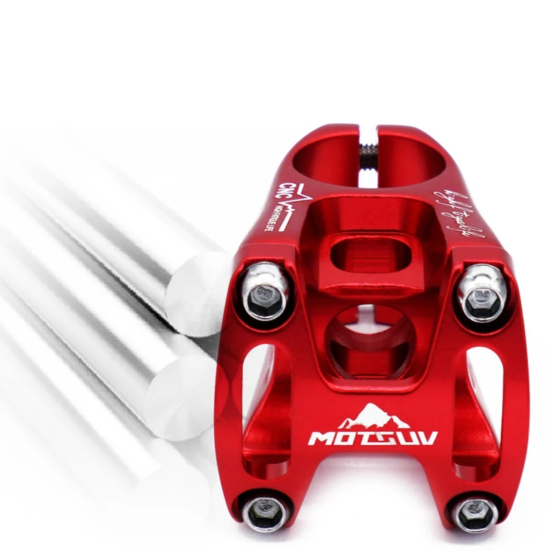 

MOTSUV Aluminium Stem Ultralight Mountain Bike Stem HandleBar Stem 1-1/8inch Short Bar Stem Bicycle Cycling Accessories