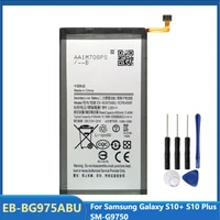 original replacement phone battery eb bg975abu for samsung galaxy s10 s10 plus sm g9750 rechargeable batteries 4100mah