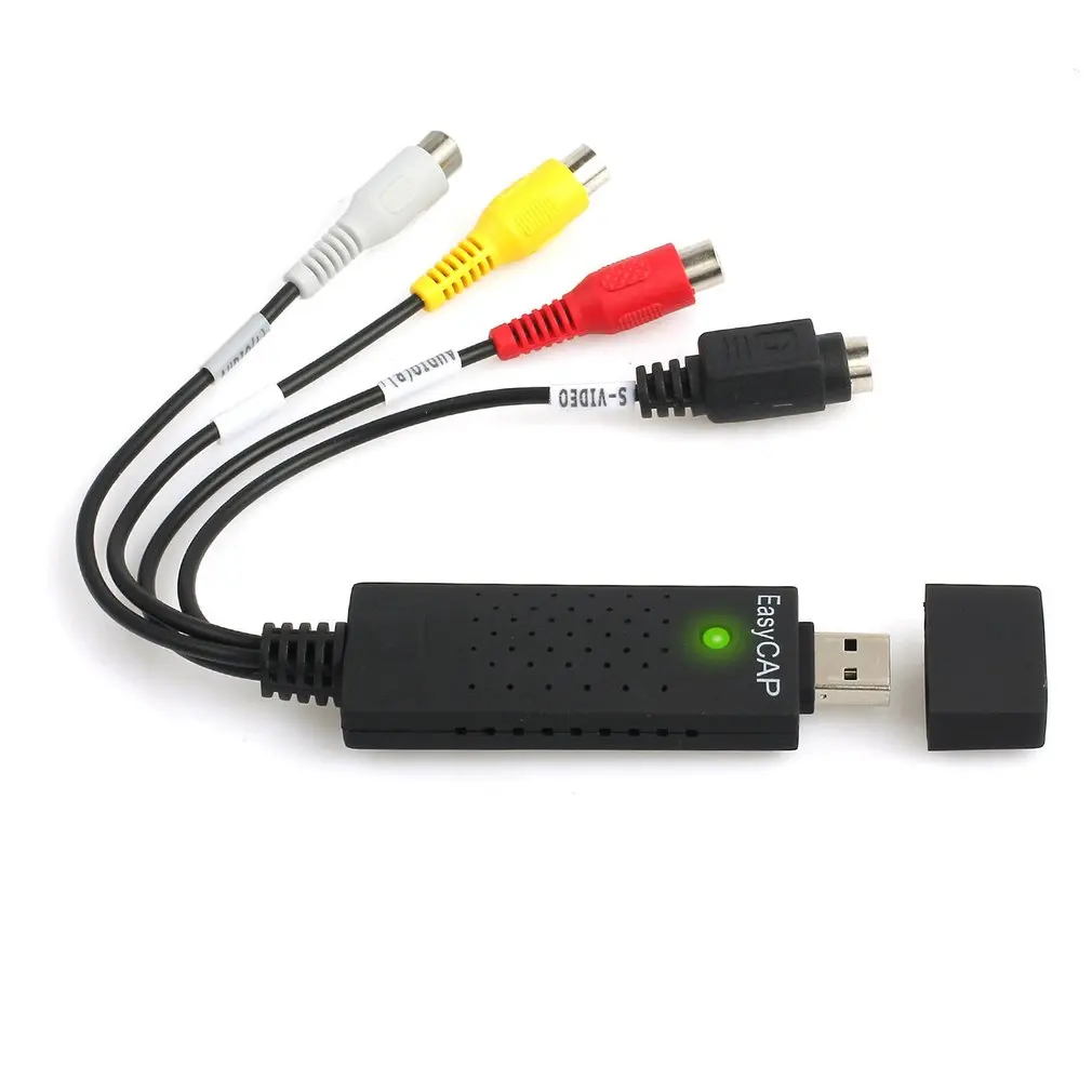 Профессиональный USB2.0 конвертер VHS в DVD Аудио Видео Захват комплект Scart RCA кабель