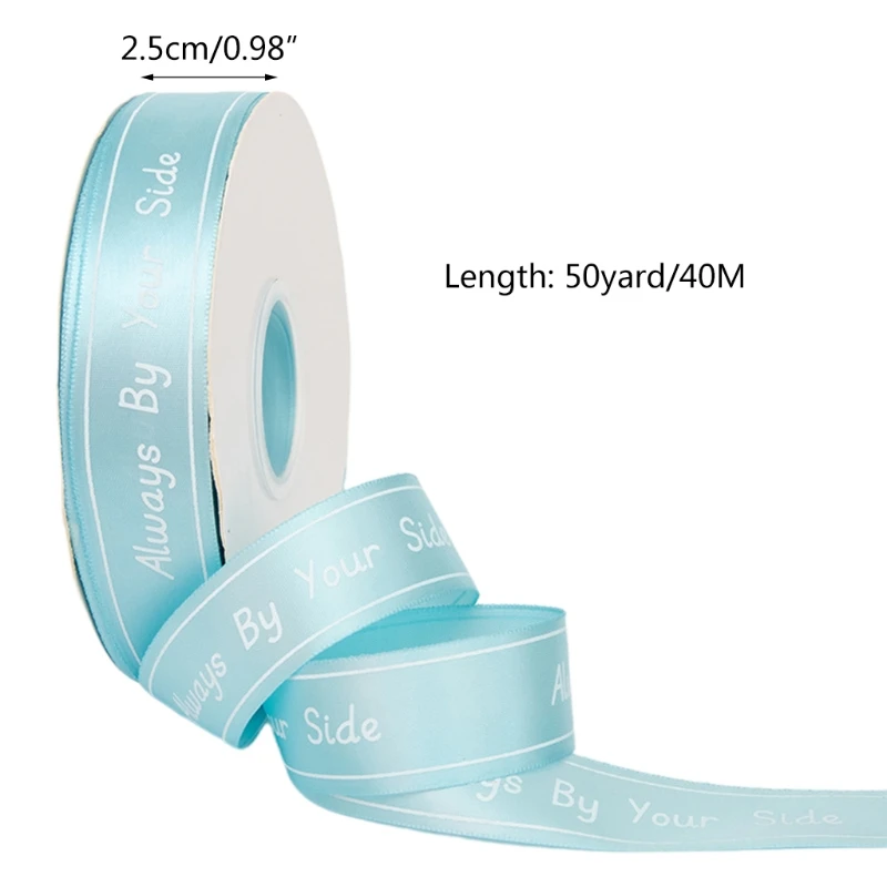 

2 Rolls 50 Yards Satin Wrapping Ribbon for Wedding Favor Craft Gift Wrap Valentine's Day Mother's Day Party Supplies