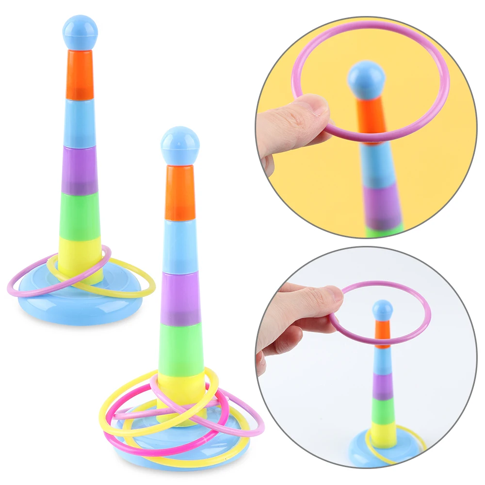 Hoop Toss Plastic toss Garden Game Pool Toy Outdoor Fun Set Toys Intelligence Educational for Children Kids Gift | Игрушки и хобби