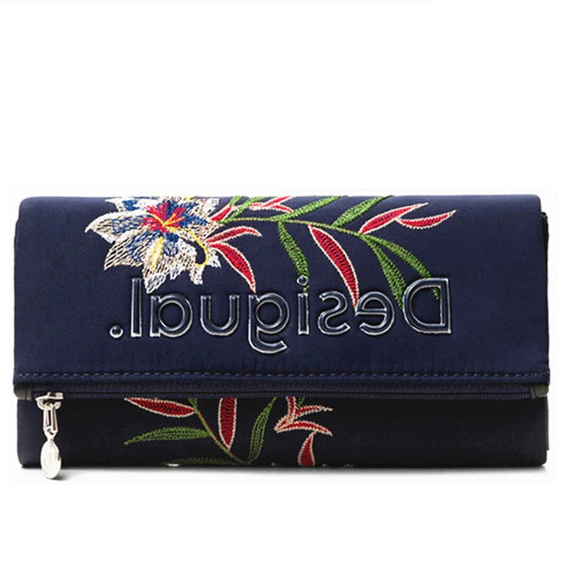 

021 New Spain Luxury Designer Wallet Fashion Porte Feuille Femme Sacs Portefeuilles Bleu Lady Purse Carteira