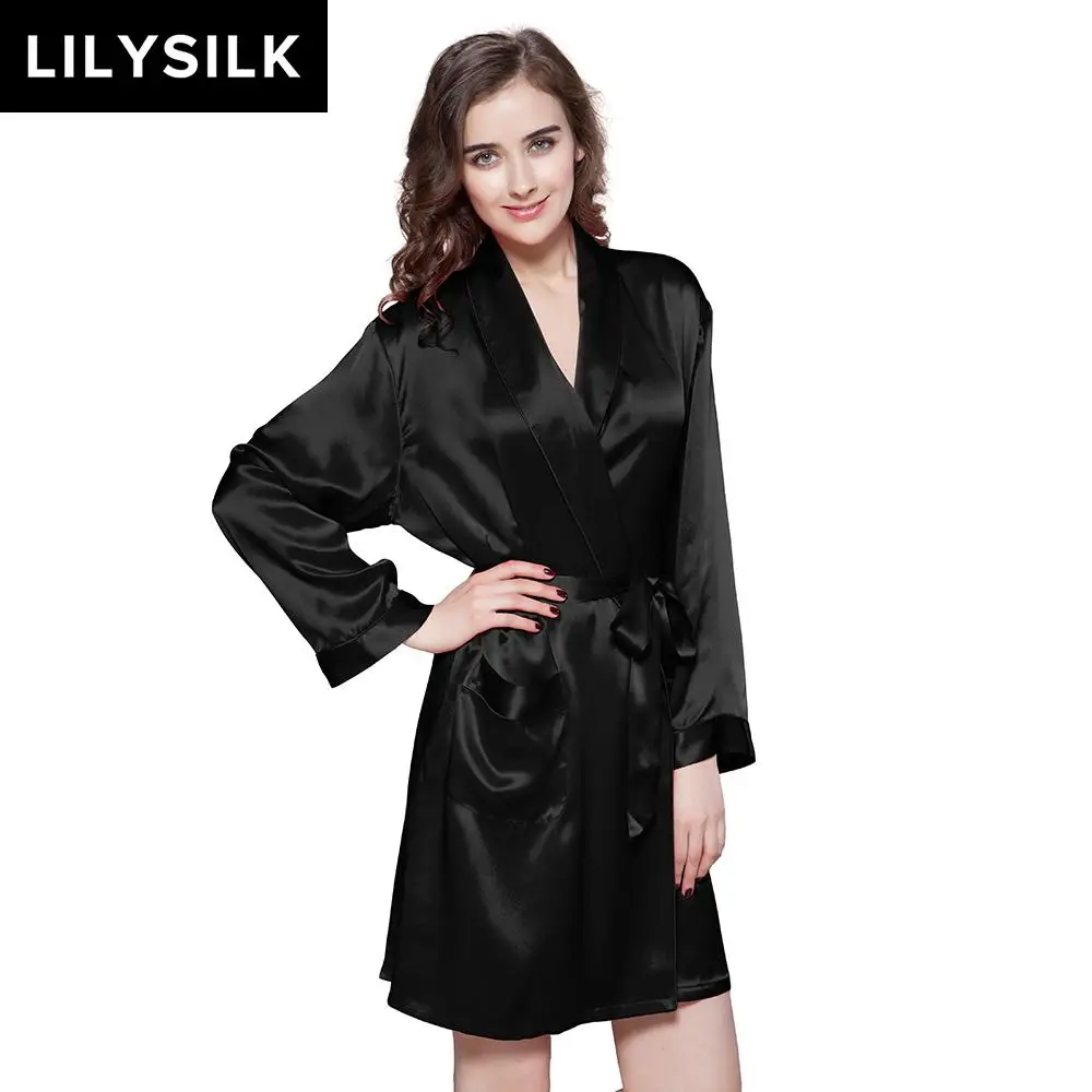 Lilysilk халат женская кимоно пеньюар домашняя одежда для женщин шелковый 100%