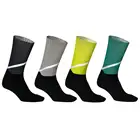 Велосипедные носки длиной до колена, с высокой износостойкостью воздухопроницаемые чулки 360 градусов Светоотражающие спортивные носки для занятий на открытом воздухе Пеший Туризм Кемпинг бег