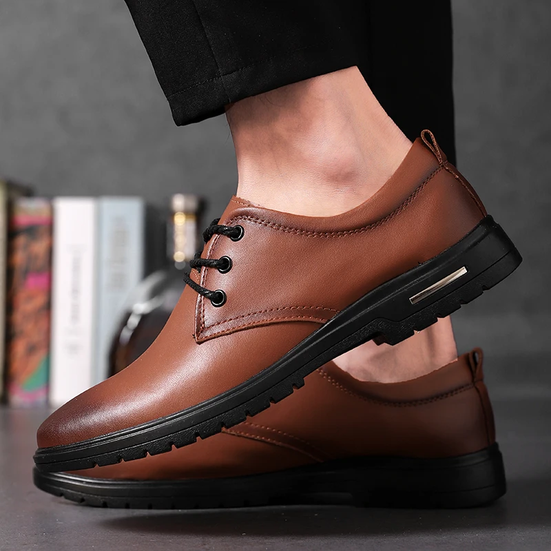 

Black Leather Shoes Men Casual Shoes Men Fashion Sneaker Man Shoe Leather Oxford Zapatos Casuales 2020 Informales De Hombre For