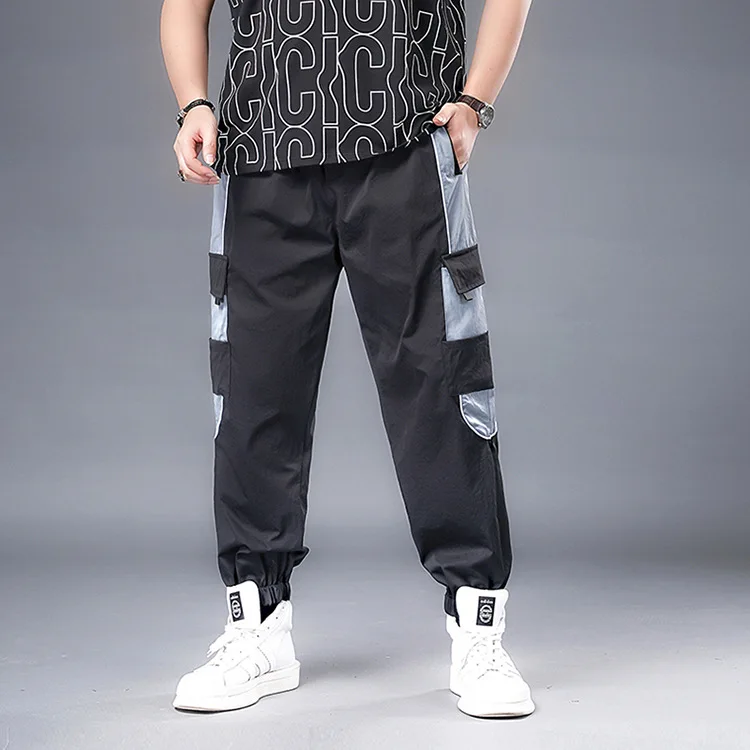 

Брюки-карго мужские с вышивкой, тренировочные штаны в японском стиле, повседневные Джоггеры в стиле хип-хоп, большие размеры 7XL-2XL