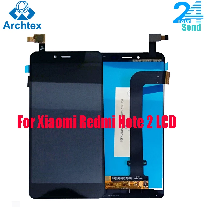 ЖК дисплей AAAA + для Xiaomi Redmi Note 2 дигитайзер сенсорного экрана в сборе 1920*1080 с рамкой