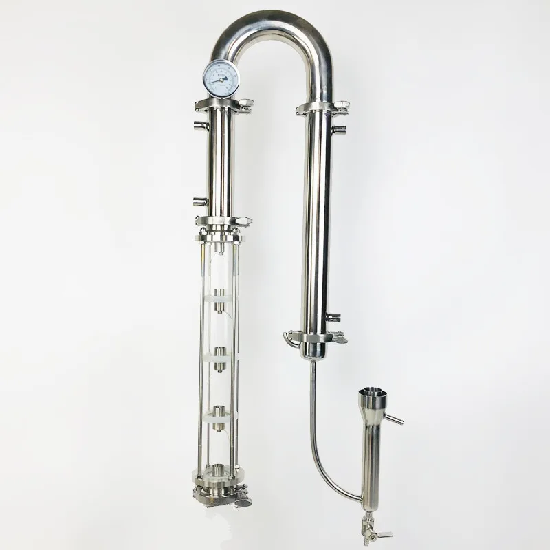 Бытовая дистилляционная машина из чистой меди или SS304 с 5 секциями пузырьковых