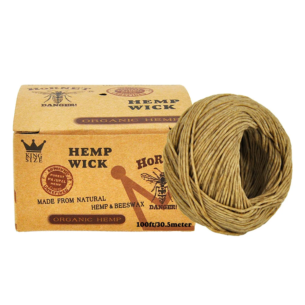 

30m/Roll Cigar Pipe Ignition Wax Rope Hemp Cotton Rope Smoking Pipe Accessories