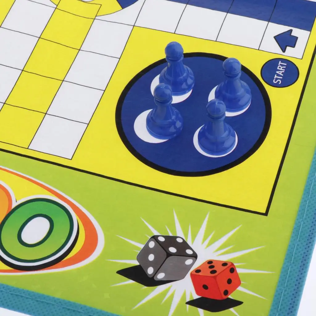 Flying Ludo Chess Game Folded Chessboard For Kids Parent Board | Спорт и развлечения