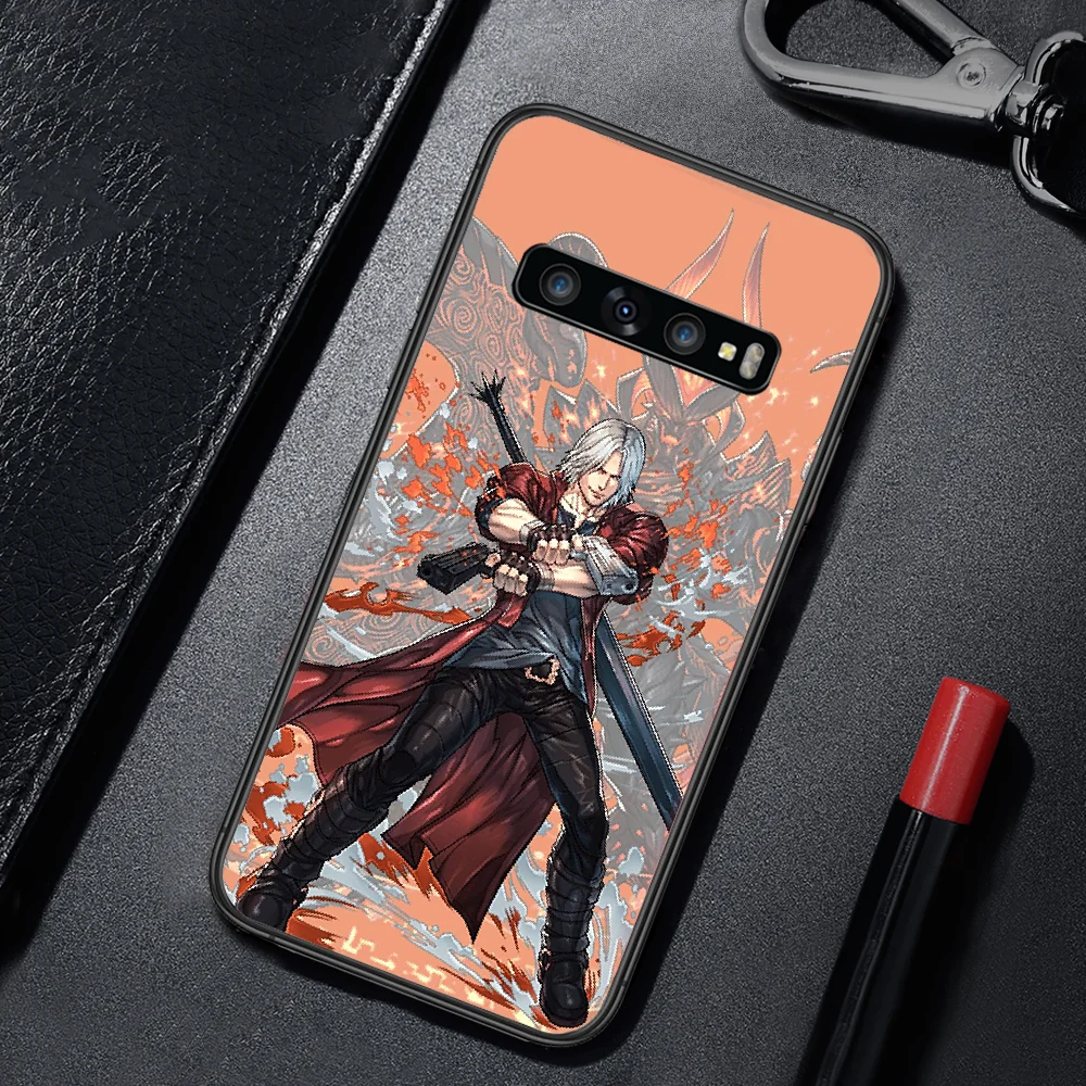 

Devil May Game Cry Phone Case Cover For For SamSung Galaxy S Note 7 8 9 10 20 Uitra Plus E Lite Black black Bumper Fashion Shell