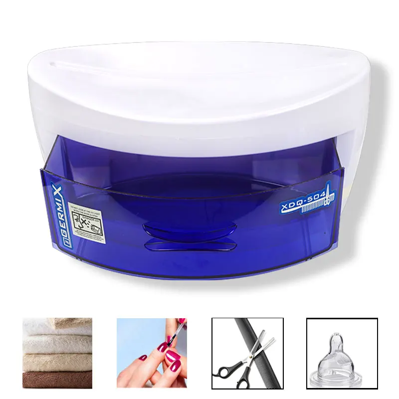 

UV Sterilizer For Nails Tray Box Sterilizing Clean Nail Art Salon Tool Manicure Storage Box For UV Disinfection Sterilizing