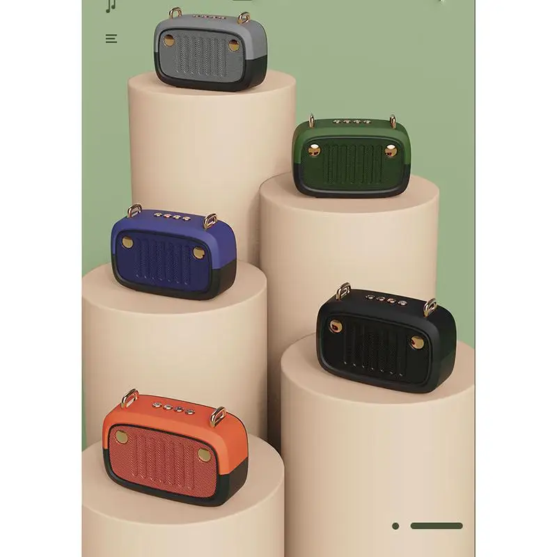 

Wireless Bluetooth Speaker Cartoon Portable Insert Card Electroplate Speaker Durable Advanced technology high-quality sound