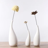 nordic decorative home white vase set small fresh and simple modern living room home decoration flower arrangement ceramics