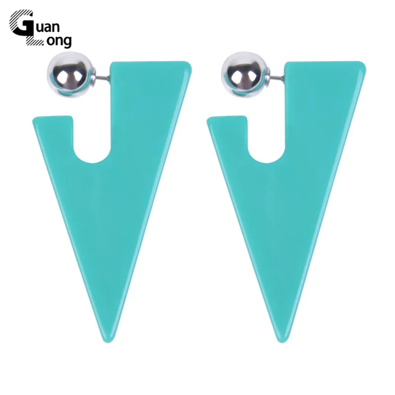 Новые металлические большие полимерные акриловые геометрические треугольные