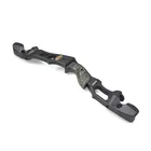 19-дюймовые изогнутые черные лука, металлические стояки, 7075 Алюминиевые Ручки для стрельбы из лука, луки и стрелы для охоты