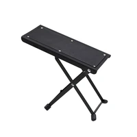 guitar footrest pedal metal footboard height adjustable non slip pads foldable support foot stool guitar parts accessories
