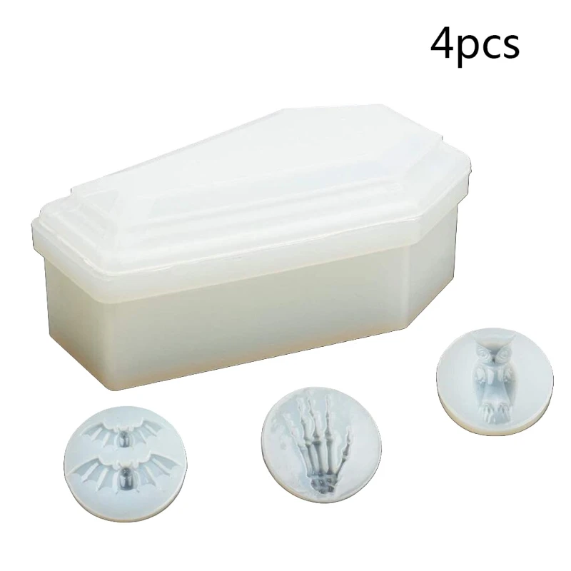 Женская форма безделушка летучая мышь сова Череп формы для рук силиконовые из