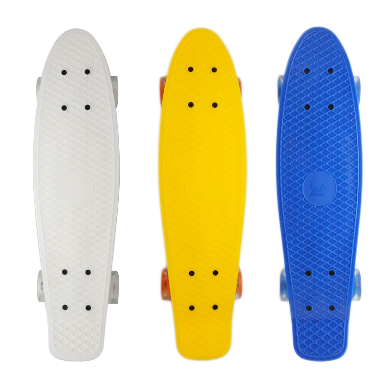 Скейтборд с мигасветильник 22 дюйма пластиковый мини скейтборд для круизера