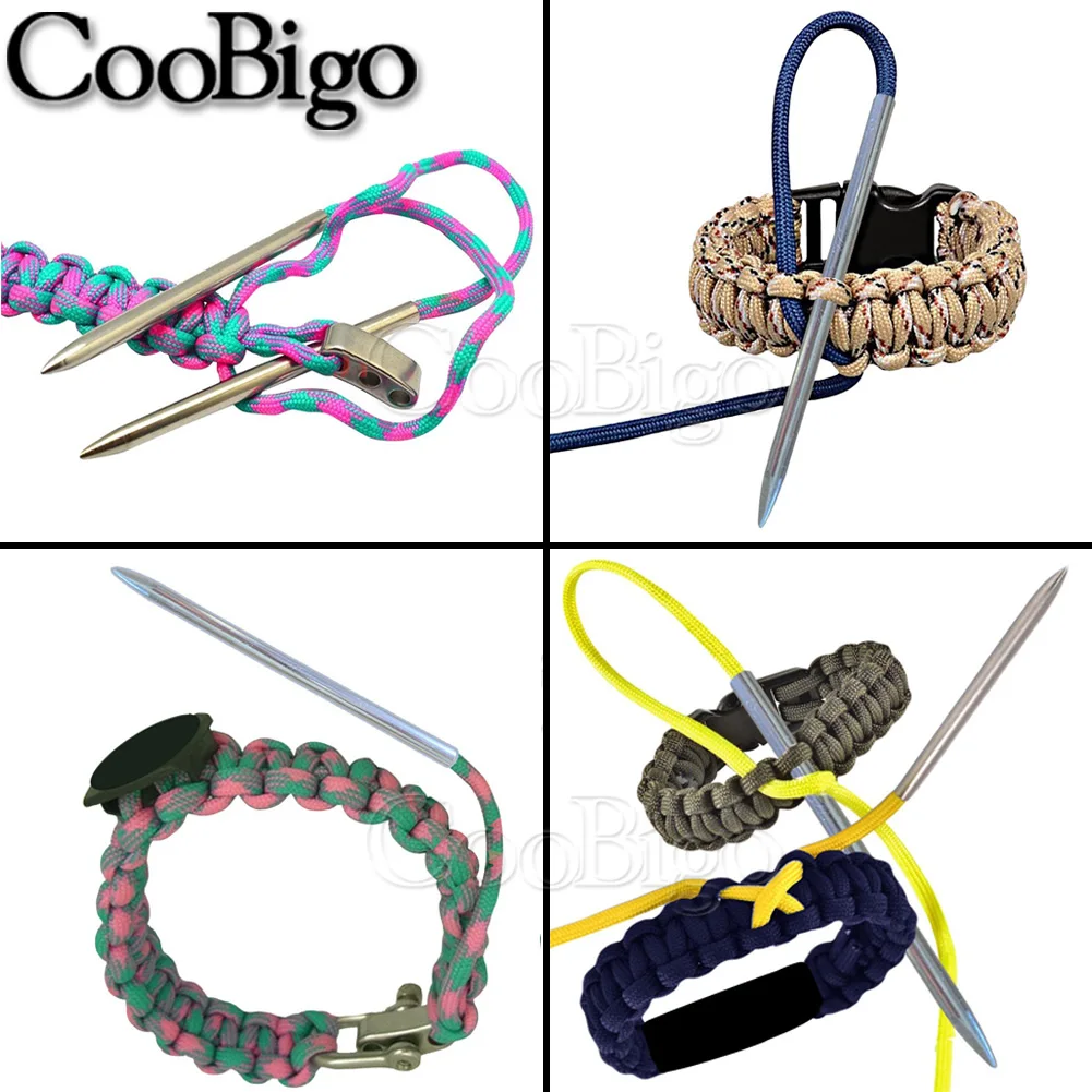 Стальные иглы для вязания Paracord 550 Fid браслет шнуровки из нержавеющей стали