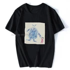 Футболка Мужскаяженская с рисунком монстров, хлопок, топ в стиле хип-хоп, уличная одежда в стиле Харадзюку